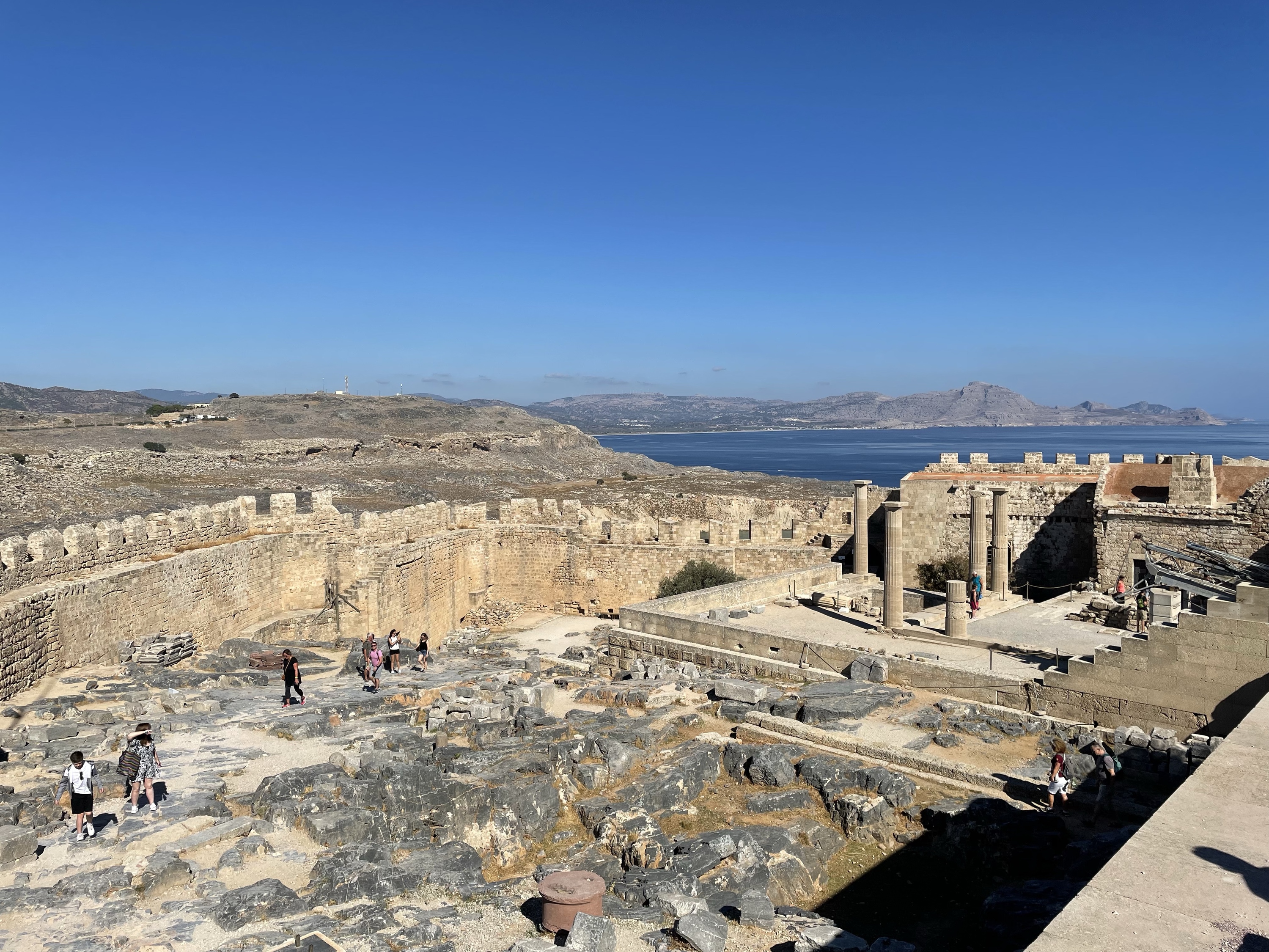 Akropolis von Lindos / Auf der Festung