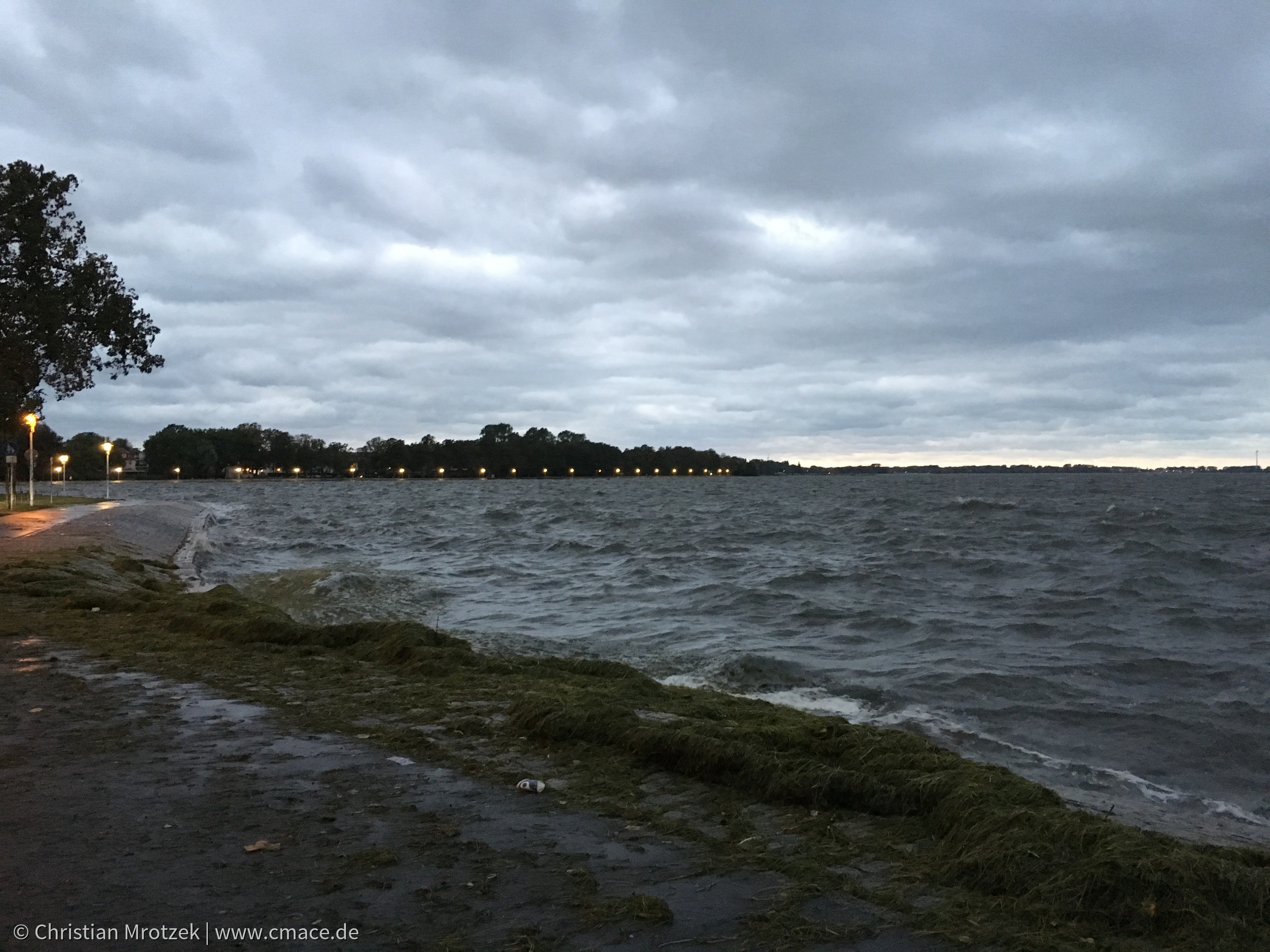 Sturmflut in Stralsund im Oktober 2016