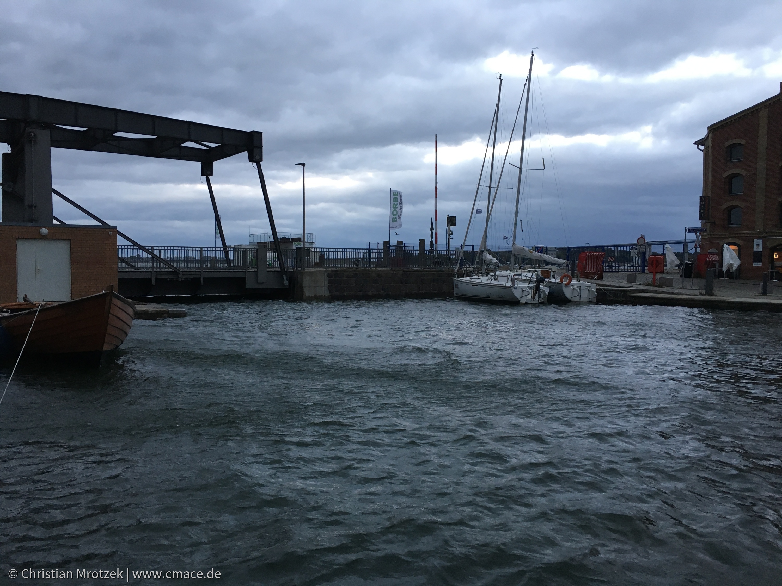 Sturmflut in Stralsund im Oktober 2016