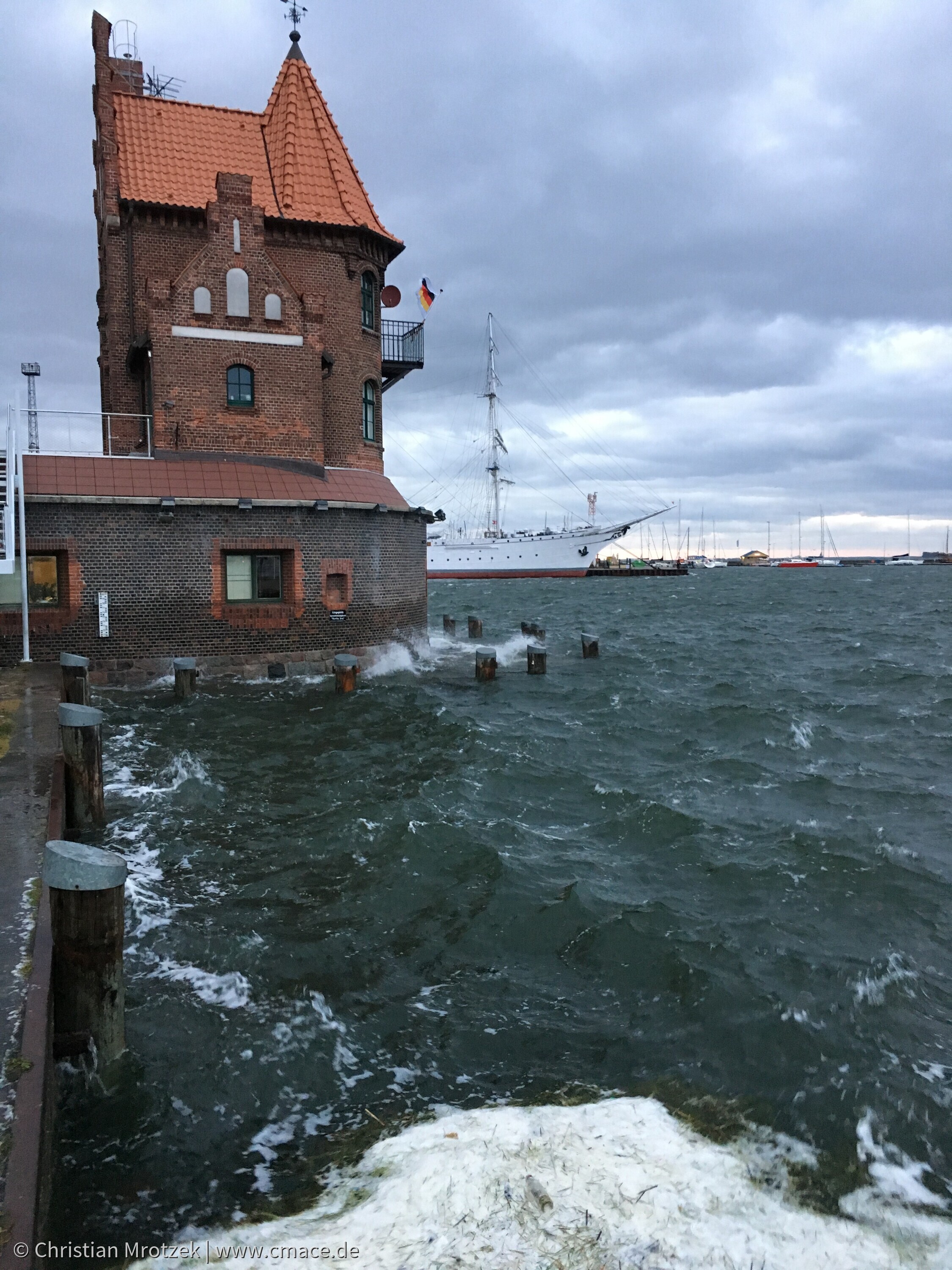 Sturmflut in Stralsund im Oktober 2016