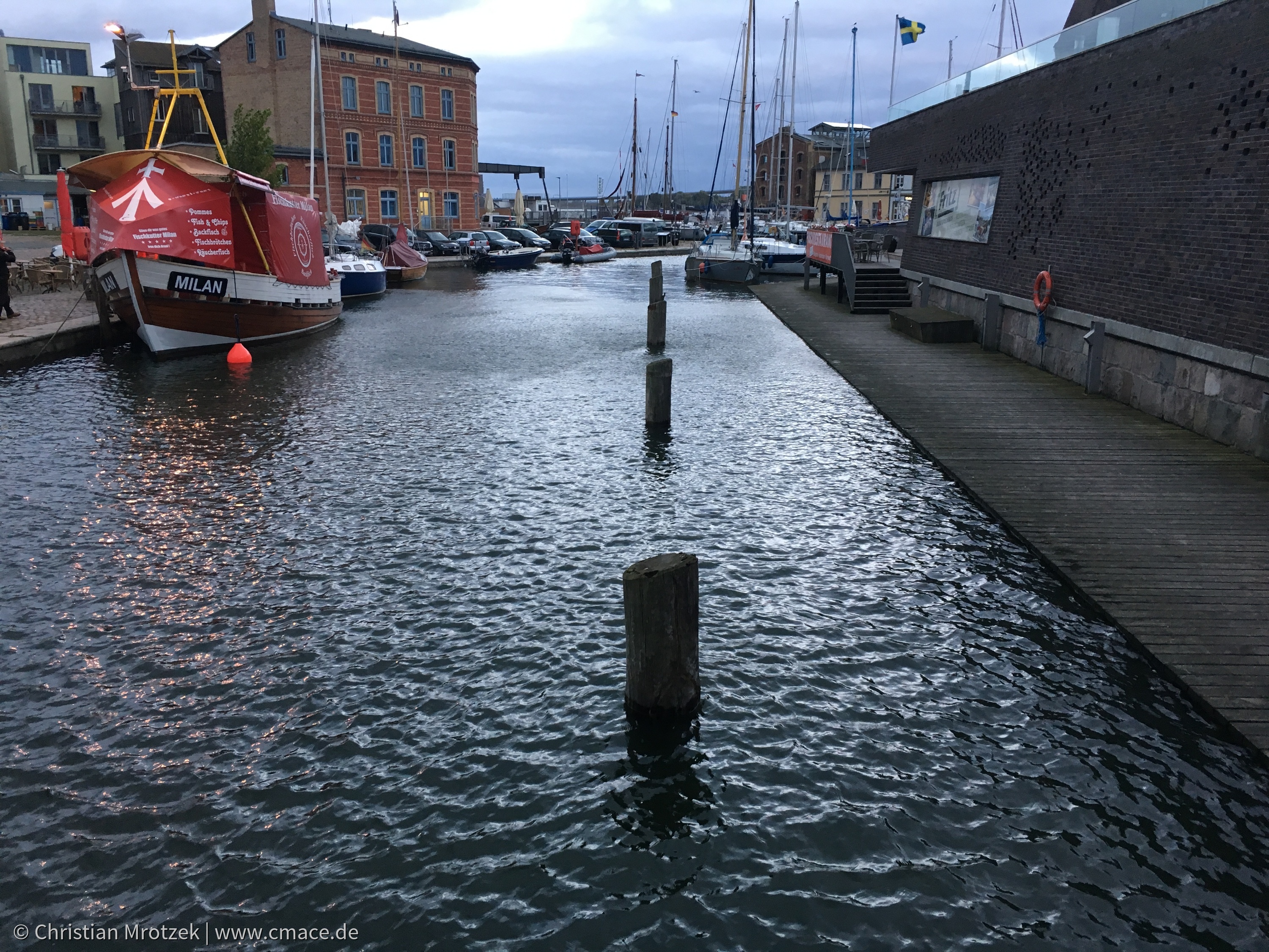 Sturmflut in Stralsund im Oktober 2016