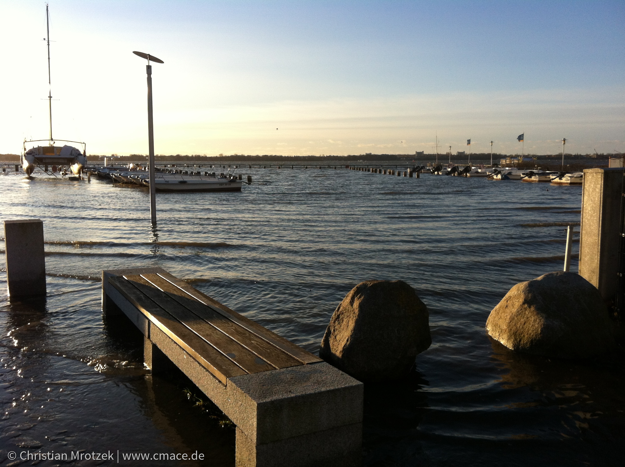 Sturmflut in Stralsund und Altefähr im Januar 2012