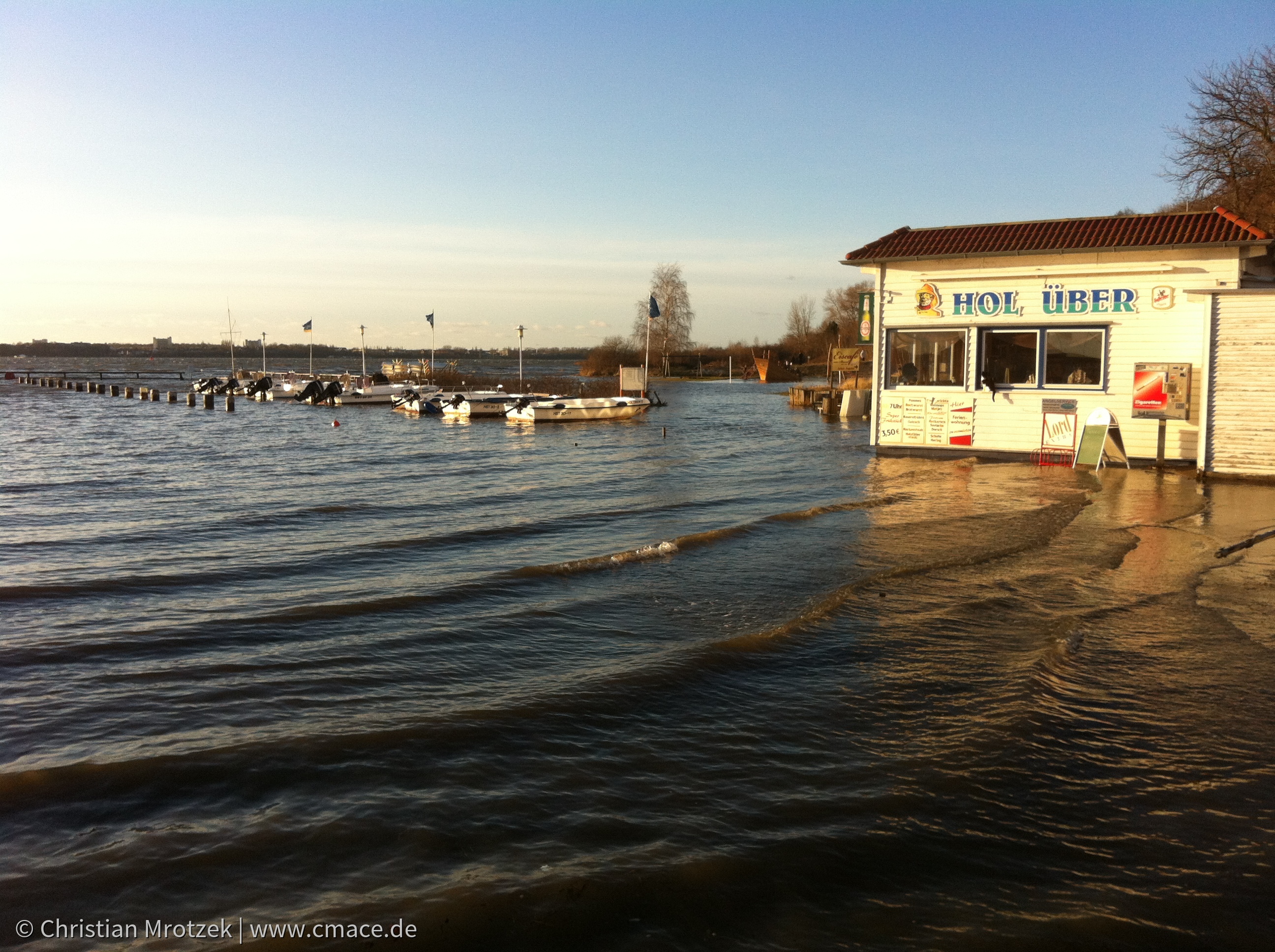 Sturmflut in Stralsund und Altefähr im Januar 2012