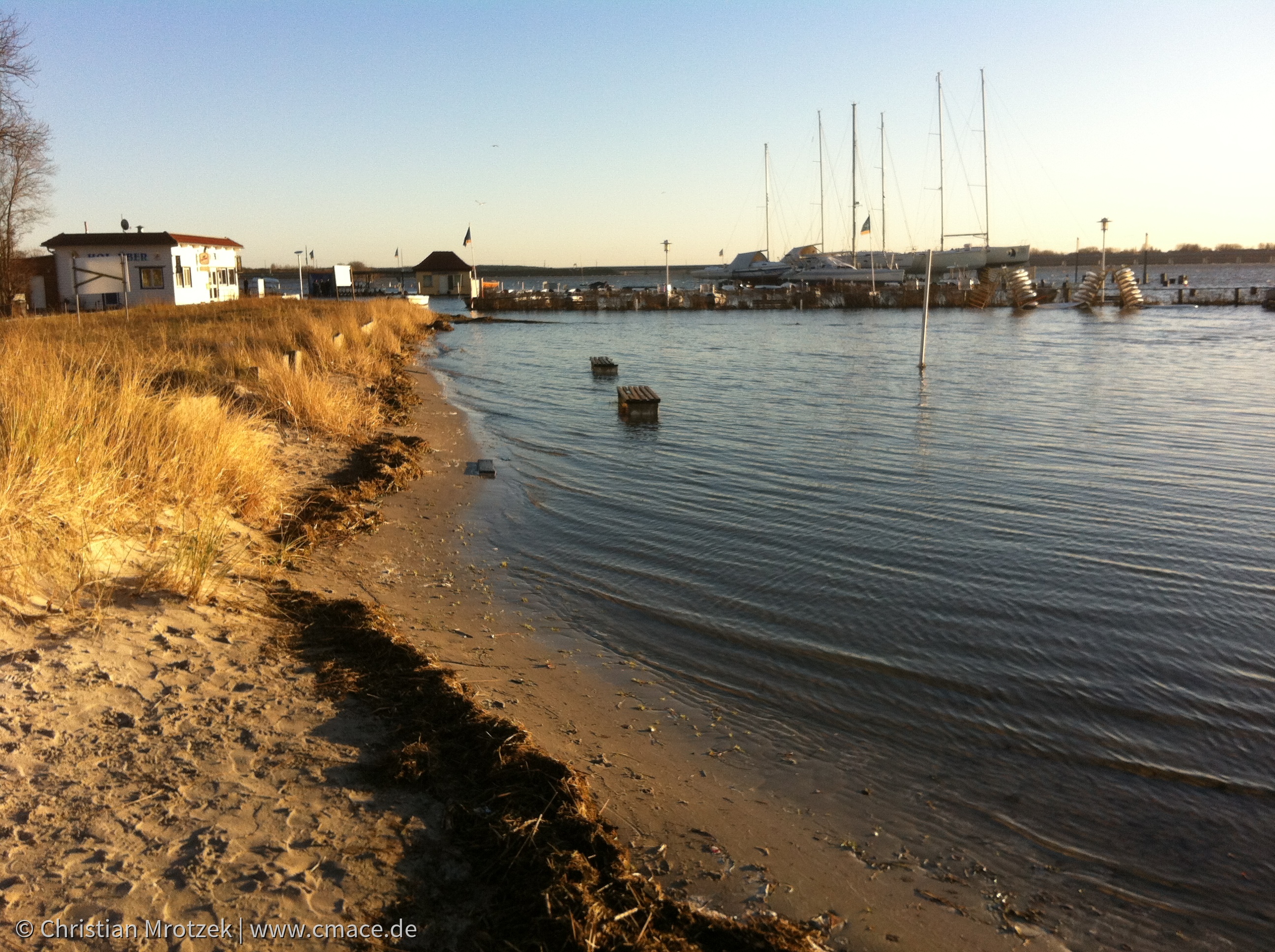 Sturmflut in Stralsund und Altefähr im Januar 2012