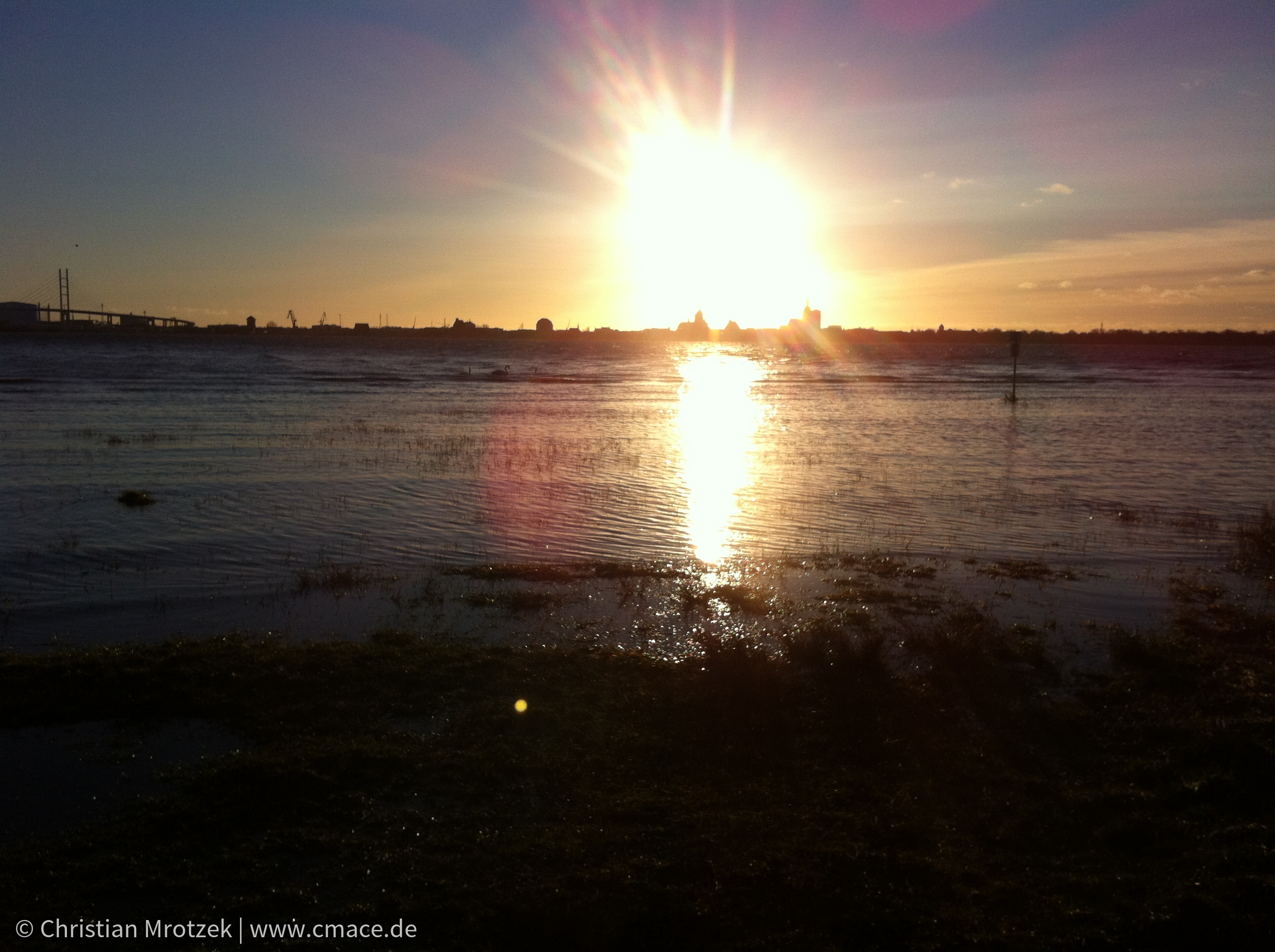 Sturmflut in Stralsund und Altefähr im Januar 2012