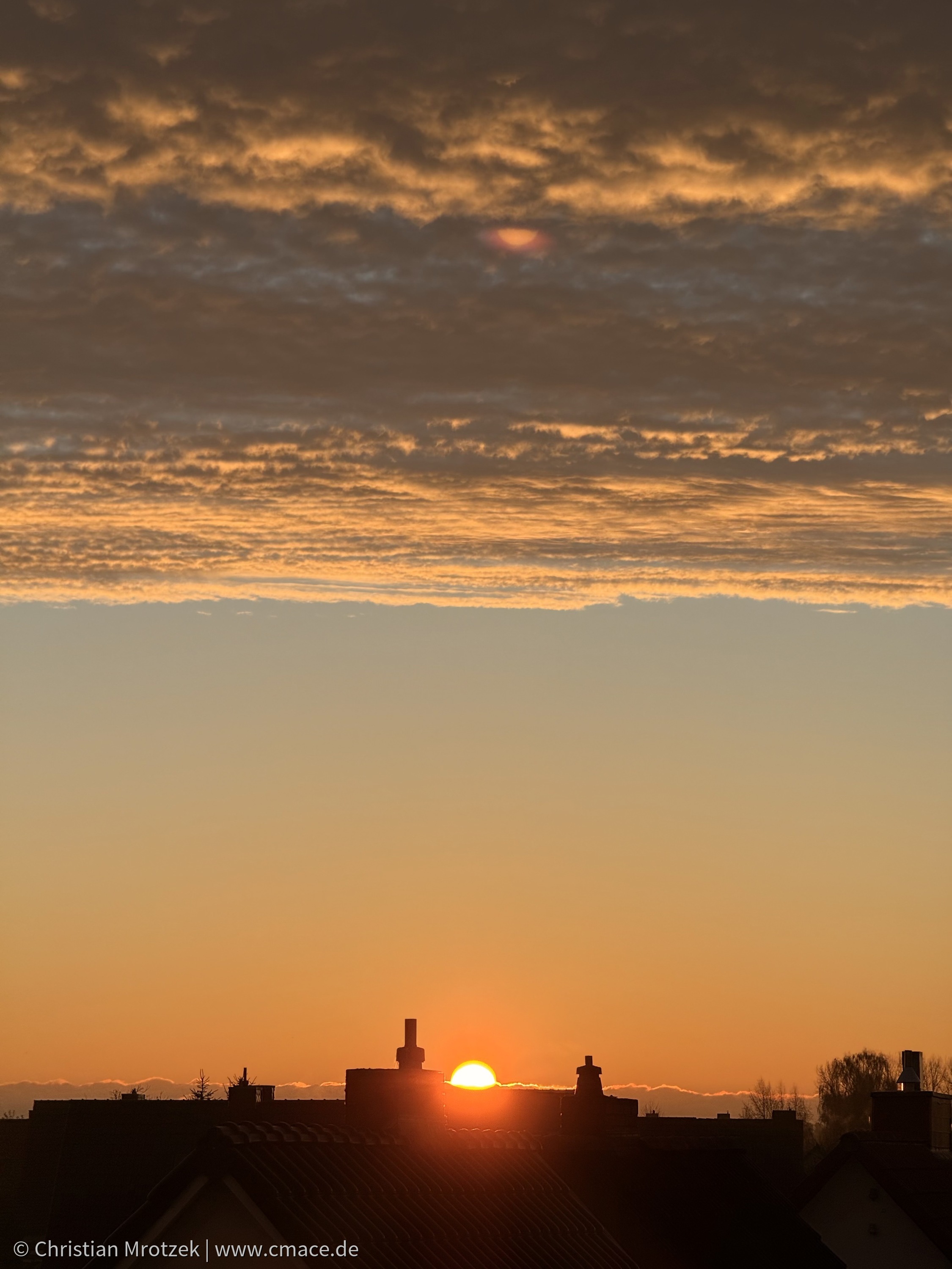 Erster Sonnenaufgang nach vielen grauen Tagen