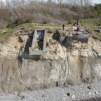 NVA Bunker an der Steilküste der Ostsee auf dem Darß