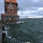 Sturmflut in Stralsund im Oktober 2016