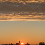 Erster Sonnenaufgang nach vielen grauen Tagen